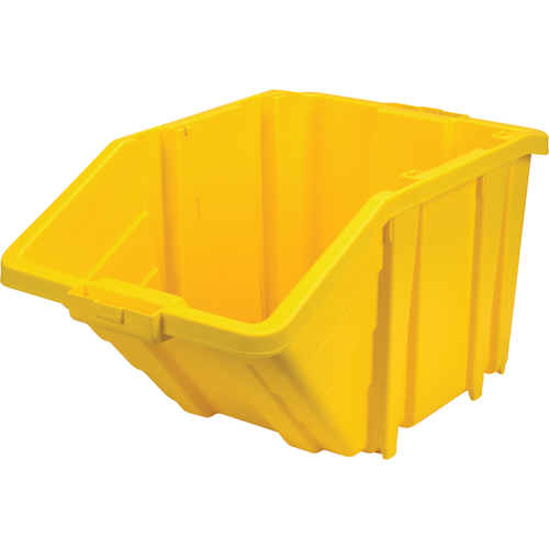 Jumbo Plastic Bin, 15-1/2" W x 13" H x 25" D, Yellow, 200 lbs. Capacity Equipment World