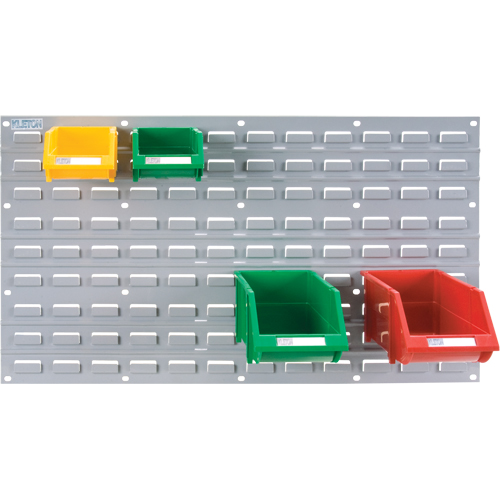 Metal Louvered Panel Bin Support Rack, 32 Bins, 36" W x 1/8" D x 19" H Equipment World