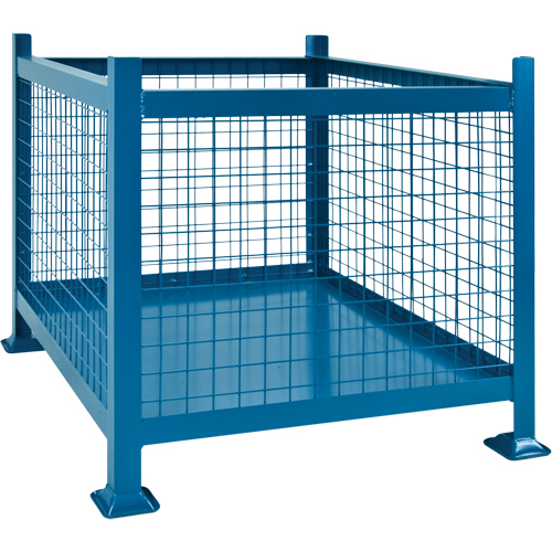 Bulk Stacking Containers, 34.5" W x 40.5" D x 30" H, 3000 lbs. Capacity Equipment World