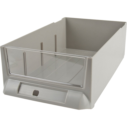 Replacement Drawer for KPC-200 Parts Cabinets, Plastic, 5-3/8" W x 9-13/16" D x 3-3/10" H, Grey Equipment World