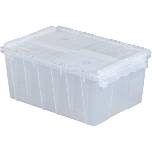 Flipak&reg; Polypropylene Plastic (PP) Distribution Containers, 21.8" x 15.2" x 9.3", Clear Equipment World