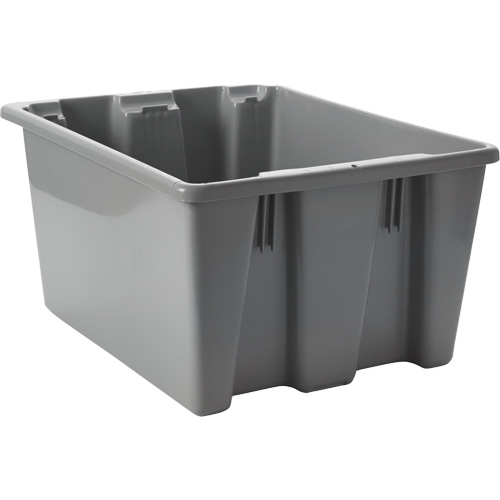 Stack & Nest Palletote Box, 10" x 15.5" x 19.5", Grey Equipment World