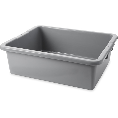 Contenant utilitaire sans compartiments, 7" ha x 21,5" p x 17" lo, Poly&eacute;thyl&egrave;ne, Gris Equipment World
