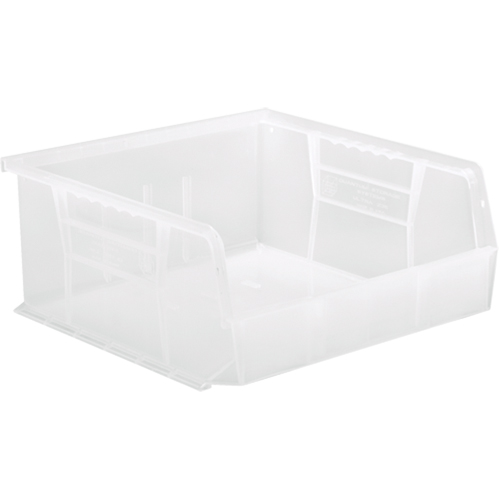Clear-View Ultra Stack & Hang Bin, 11" W x 5" H x 10-7/8" D, Clear Equipment World
