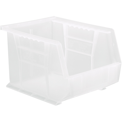 Clear-View Ultra Stack & Hang Bin, 8-1/4" W x 7" H x 10-3/4" D, Clear Equipment World