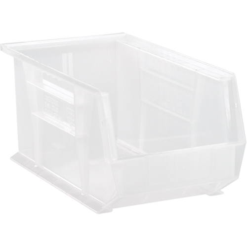 Clear-View Ultra Stack & Hang Bin, 8-1/4" W x 7" H x 14-3/4" D, Clear Equipment World