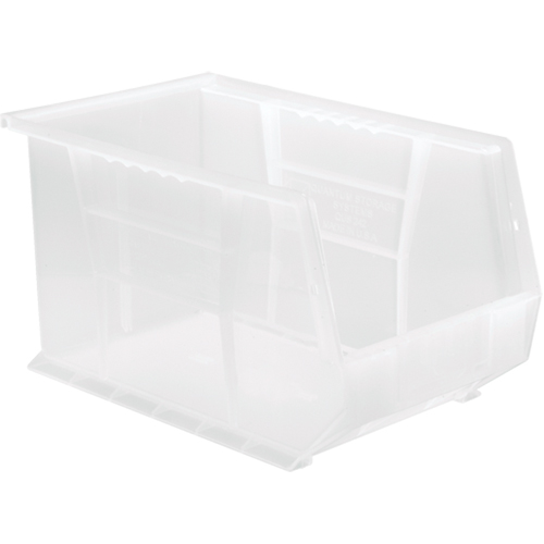 Clear-View Ultra Stack & Hang Bin, 8-1/4" W x 8" H x 13-5/8" D, Clear Equipment World