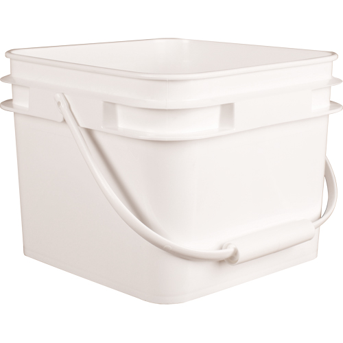 Square Pail, Plastic, 2.1 gal. Equipment World