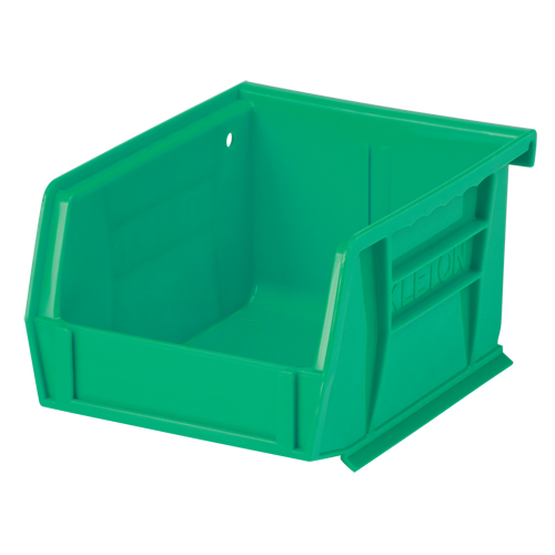 Stack & Hang Bin, 4-1/8" W x 3" H x 5-3/8" D, Green Equipment World
