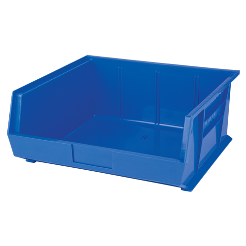 Stack & Hang Bin, 16-1/2" W x 7" H x 14-3/4" D, Blue Equipment World