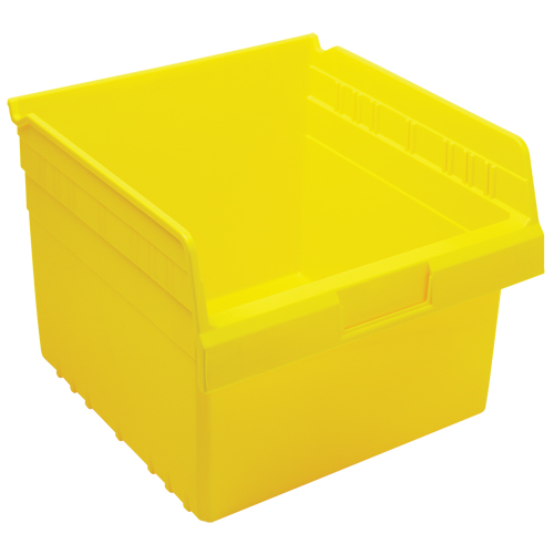 Store-Max Shelf Bins, 11-1/8" W x 8" H x 11-5/8" D, Yellow, 44 lbs. Capacity Equipment World