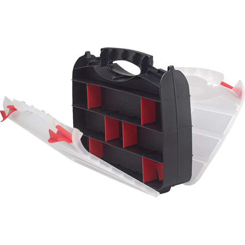 Plastic Compartment Box, 10.25" W x 12.25" D x 3" H, 32 Compartments Equipment World