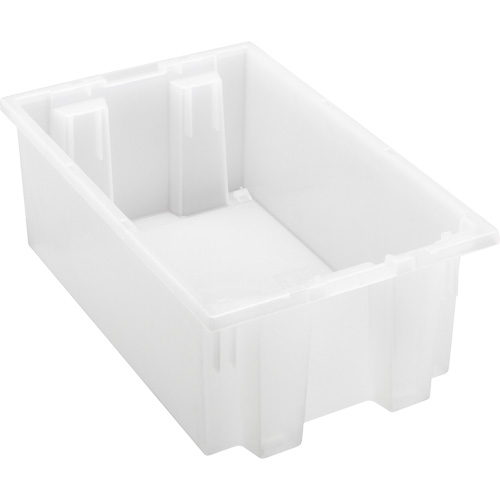 Contenant robuste Stack & Nest, 6" x 11" x 18", Transparent Equipment World