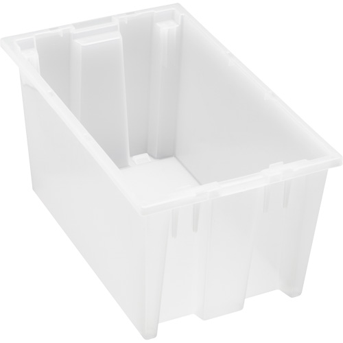 Contenant robuste Stack & Nest, 9" x 11" x 18", Transparent Equipment World