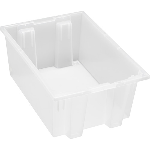 Contenant robuste Stack & Nest, 8" x 13,5" x 19,5", Transparent Equipment World