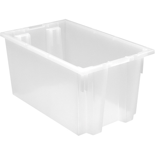 Contenant robuste Stack & Nest, 12" x 19,5" x 23,5", Transparent Equipment World