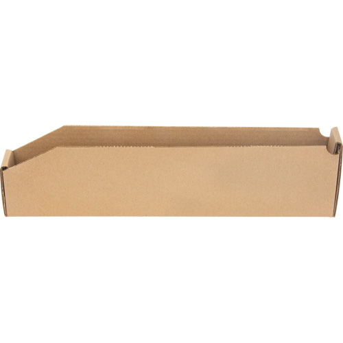 Deep Corrugated Parts Bins, 2-7/8" W x 17-1/4" D x 4-1/2" H, Beige Equipment World