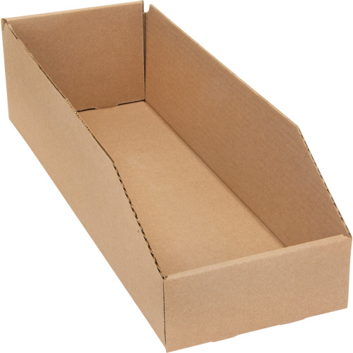 Boîtes profondes en carton ondul&eacute;, 5-3/4" la x 17-1/4" p x 4-1/2" h, Beige Equipment World