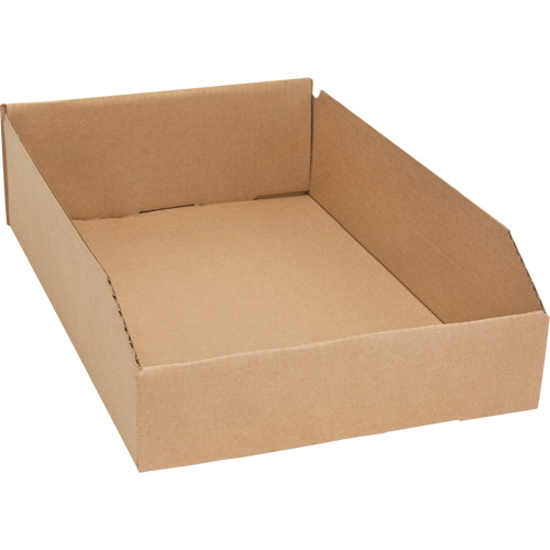 Boîtes profondes en carton ondul&eacute;, 11-3/4" la x 17-1/4" p x 4-1/2" h, Beige Equipment World