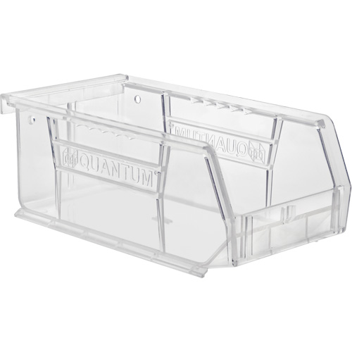 Crystal Clear Ultra Bins, 4-1/8" W x 3" H x 7-3/8" D, Clear Equipment World