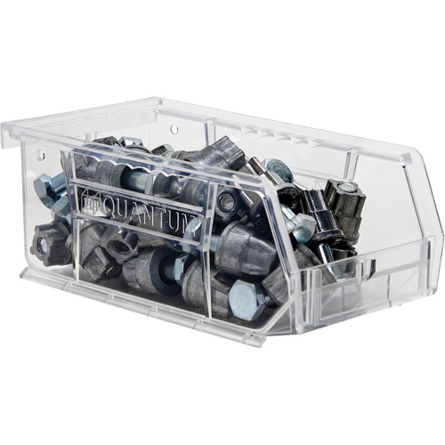 Crystal Clear Ultra Bins, 4-1/8" W x 3" H x 7-3/8" D, Clear Equipment World