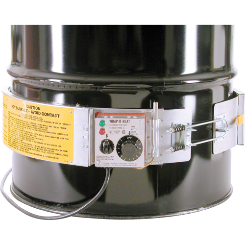 Thermostat Control Heaters, Steel Drums, 55 US gal (45 imp. gal.), 60°F - 250°F, 120 V Equipment World