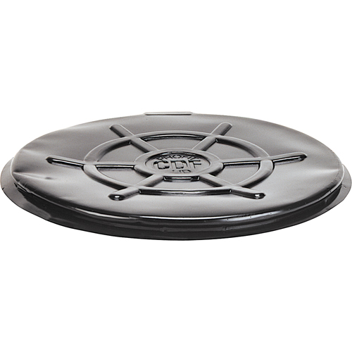 Protective Drum Lids, Open Top, Fits: 55 US gal (45 imp. gal.), Black Equipment World