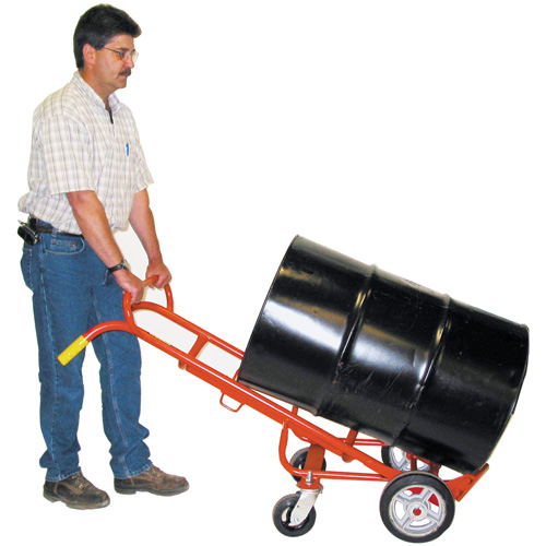 Ergonomic Drum Truck With Swivel Casters, Steel Construction, 55 - 85 US Gal. (45 - 70 Imperial Gal.) Equipment World
