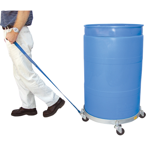 Multi-Tier Drum Dollies, Steel, 900 lbs. Capacity, 23-1/2" Diameter, Rubber Casters Equipment World