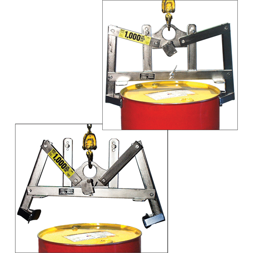 Automatic Vertical Drum Lifters, 55 US gal. (45 Imperial Gal.), 1000 lbs./454 kg. Cap. Equipment World