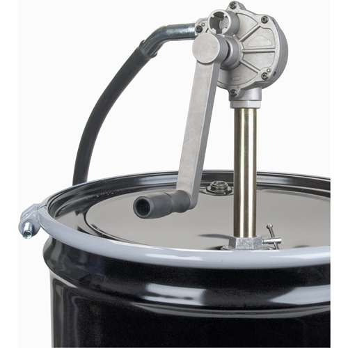 Rotary Type Drum Pump, Aluminum, Fits 15-55 Gal., 6-3/4 oz. per revolution Equipment World