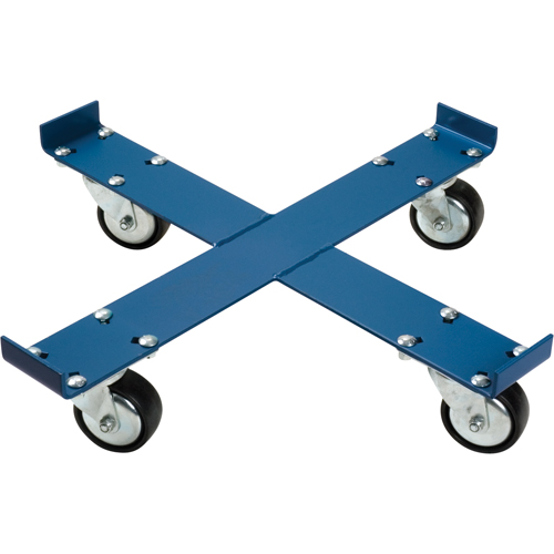 Drum Dolly, Steel, 1000 lbs. Capacity, 24" Diameter, Polyurethane Casters Equipment World