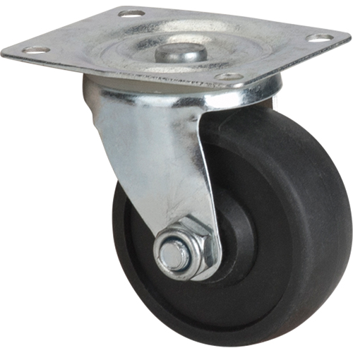 Caster, Swivel, 3" (76 mm), Polyolefin, 250 lbs. (113 kg.) Equipment World