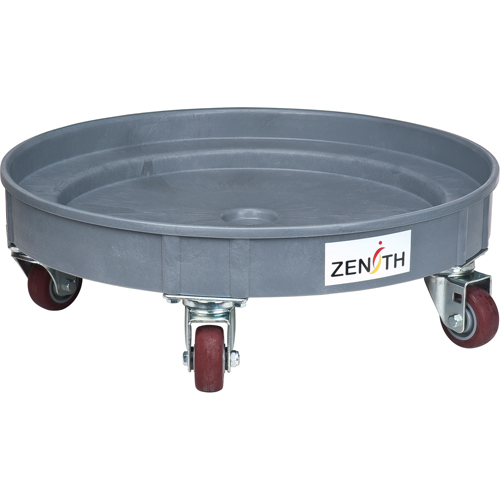 Leak Containment Drum Dolly, 24.25" dia. X 7.625" H, 1.5 US Gal. Spill Cap. Equipment World