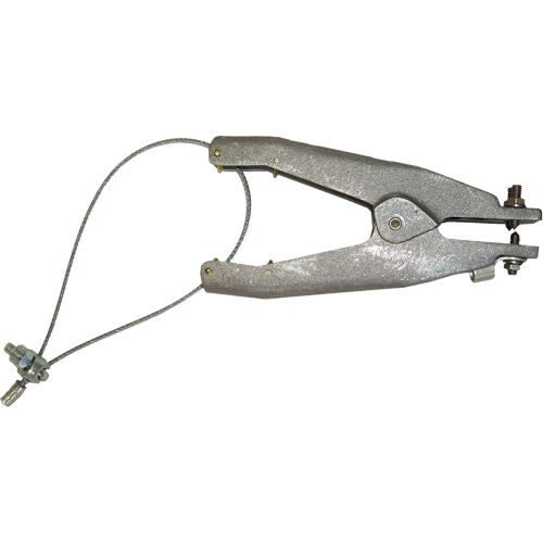 Static Grounding Clamp (GAT Series), Cast Aluminum Body Material, Brass Cup Point Material, 2 Isolated Cup Points Configuration, 1-1/4" Max. Opening Equipment World