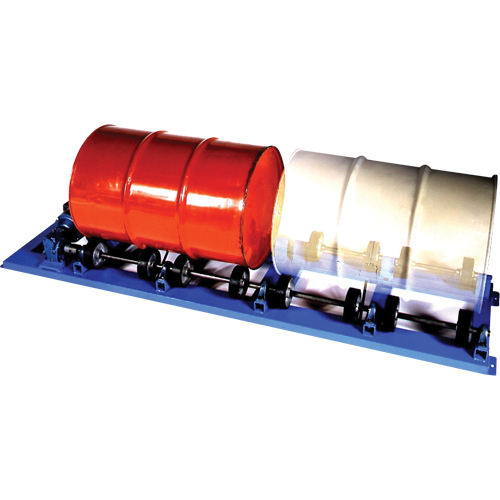Double Stationary Drum Roller, 55 US gal. (45 Imperial Gal.) Capacity, Fixed Speed, 1 HP Equipment World