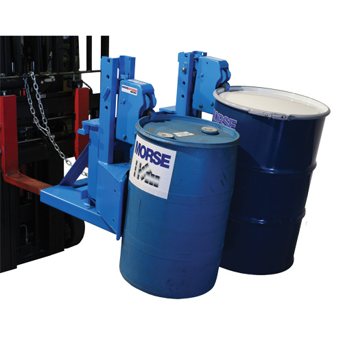 MORSPEED 1500 Forklift Drum Handler, For 55 US gal. (45 Imperial Gal.) Equipment World