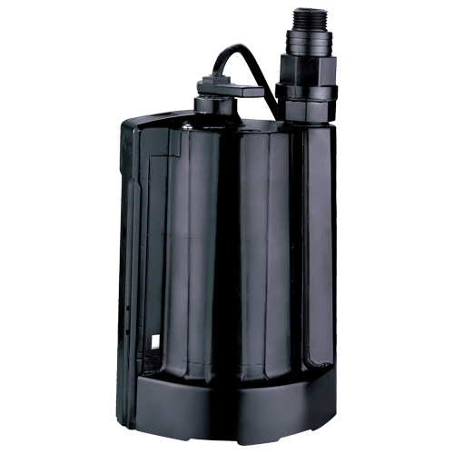 Automatic Submersible Utility Pump, 1/3 HP, 2160 GPH, 115 V, 4 A Equipment World