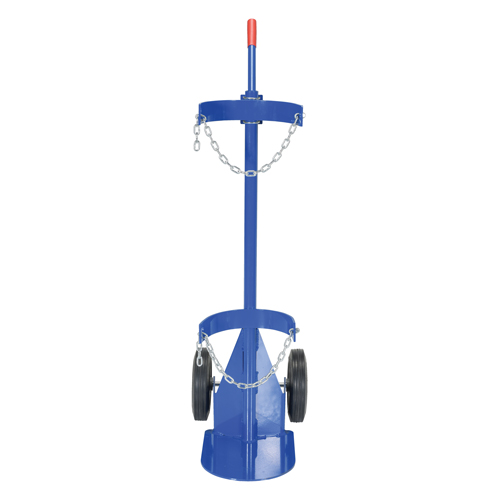 Chariot pour bouteille de gaz, Roues Caoutchouc, Base de 12" la x 15-1/2" lo, 500 lb Equipment World