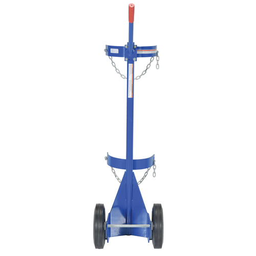 Chariot pour bouteille de gaz, Roues Caoutchouc, Base de 12" la x 15-1/2" lo, 500 lb Equipment World