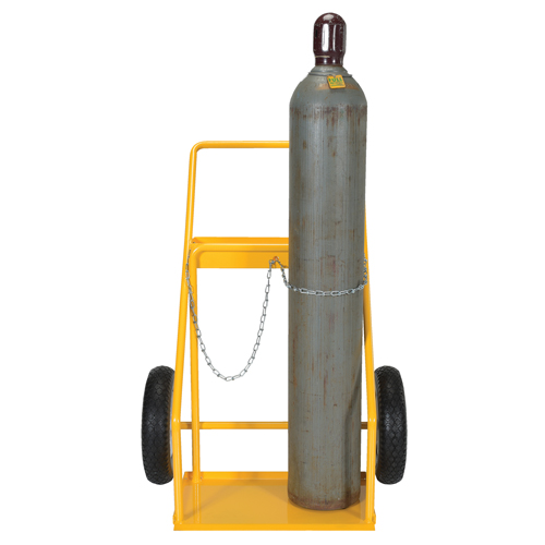 Chariot pour bouteille de gaz, Roues Caoutchouc, Base de 22" la x 14-1/8" lo, 250 lb Equipment World
