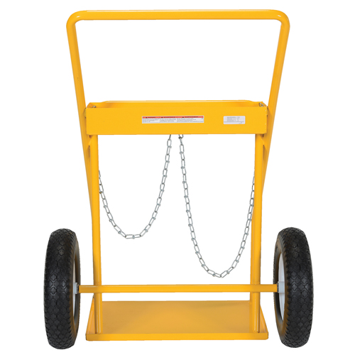 Chariot pour bouteille de gaz, Roues Caoutchouc, Base de 22" la x 14-1/8" lo, 250 lb Equipment World