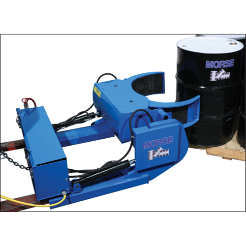 Grip+Go Power-Grip Fork Mount Drum Handler, 15 - 55 US Gal. (12.5 - 45 Imperial Gal.) Drum Size, 1500 lbs./680 kg Cap. Equipment World