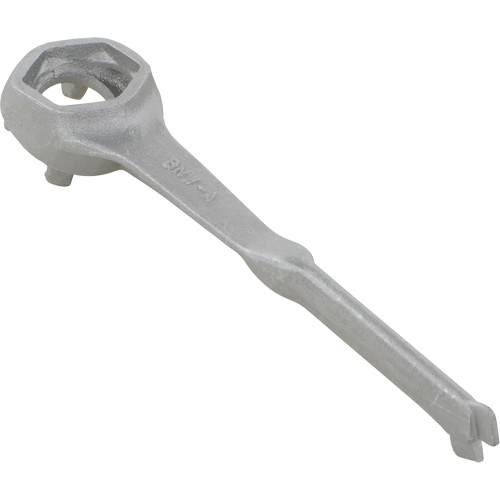 Single Ended Specialty Bung Nut Wrench, 1-1/2" Opening, 4-1/4" Handle, Non-Sparking Aluminum Equipment World
