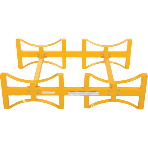 Steel Stackable Drum Rack, 2 Drums, 1600 lbs. Capacity, 45-1/2" W x 29-7/8" D x 12-3/4" H Equipment World