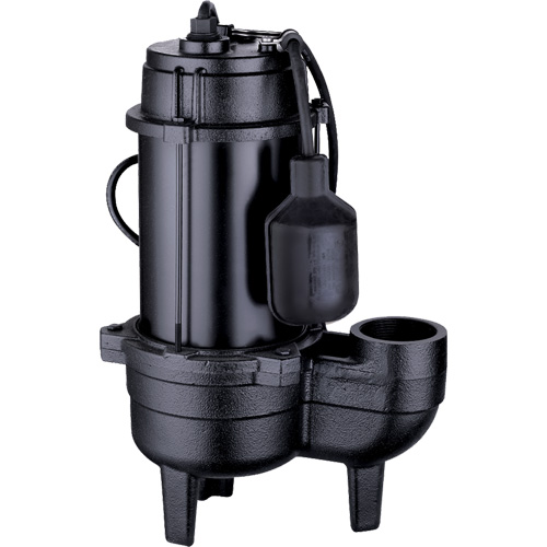 Cast Iron Sewage Pump, 120 V, 9.5 A, 6000 GPH, 1/2 HP Equipment World