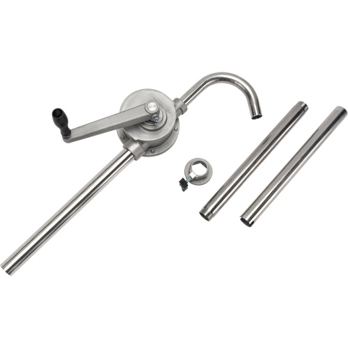 Rotary Type Drum Pump, Stainless Steel, Fits 55 Gal., 12 oz./Stroke Equipment World