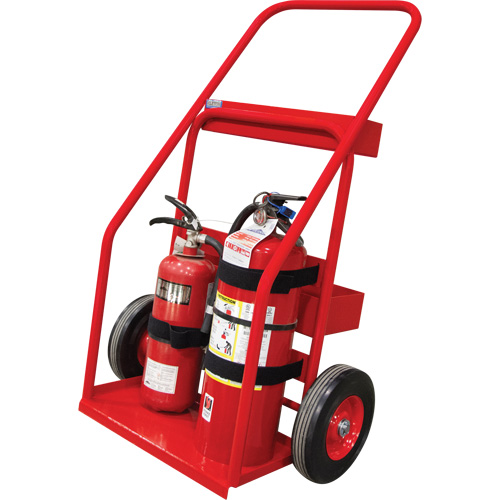 Hot Works Fire Prevention Cart, Semi-Pneumatic Wheels, 17.75" W x 8.9" L Base, 100 lbs. Equipment World