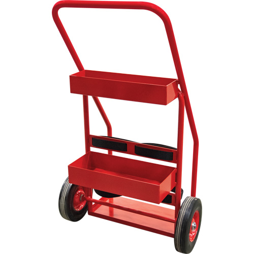 Hot Works Fire Prevention Cart, Semi-Pneumatic Wheels, 17.75" W x 8.9" L Base, 100 lbs. Equipment World