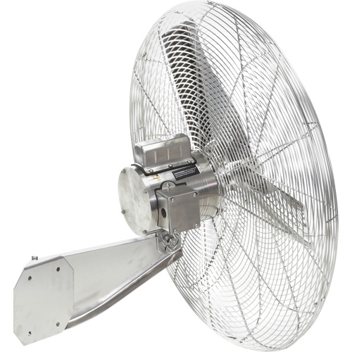Stainless Steel Food Service Washdown Air Circulating Fans, Industrial, 1 Speed, 24" Diameter Equipment World